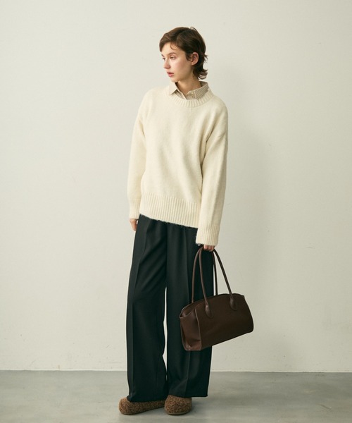 full/fill.(フルフィル)の「faux leather boston bag / フェイクレザーボストンバッグ(ボストンバッグ・レディース・ブラウン/ブラック・FREE)」の13枚目の写真