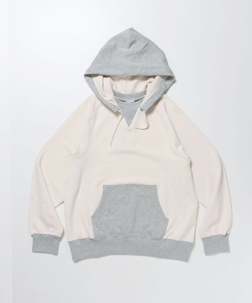 BEN DAVIS/WHITE LABEL(ベンデイビス ホワイトラベル)の「【BEN DAVIS(ベンデイビス)】70’S FIT AFTER HOODIE / ビッグシルエット プルオーバー フーディ 裏毛 ワッフル 短丈(パーカー・メンズ・オフホワイト/グレー/レッド/ブラック・X-LARGE/LARGE/MEDIUM)」の1枚目の写真