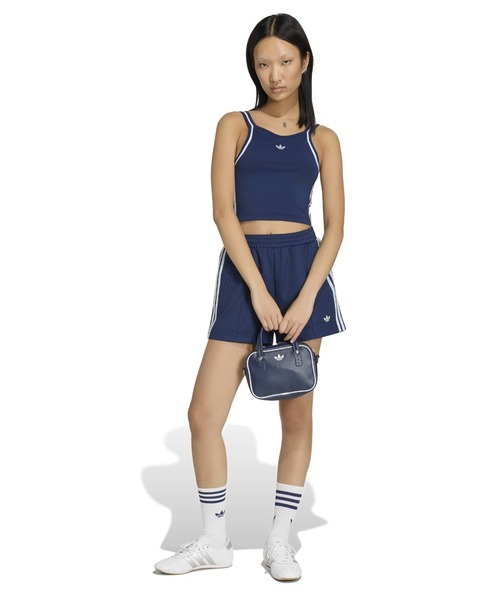 adidas（アディダス）の「adidas SUMMER GLOW VINTAGE INSPIRED SLIM TANK TOP / アディダス サマーグロー ビンテージ インスパイアード スリム タンク（タンクトップ・レディース・ネイビー・M/L/S）」の8枚目の写真