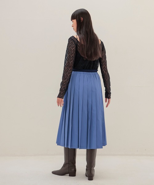 DRESSLAVE（ドレスレイブ）の「shrink stretch 2way pullover(シュリンクストレッチ2ウェイプルオーバー)（Tシャツ/カットソー・レディース・ホワイト/ネイビー・38）」の10枚目の写真