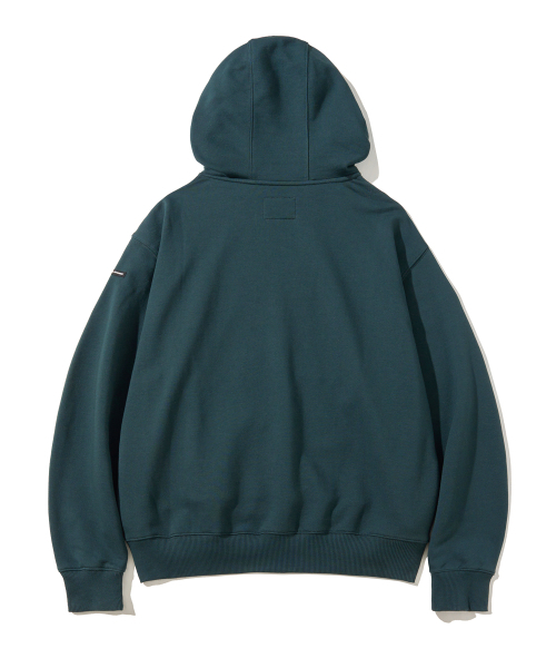 セール】P-Dept オリジナルロゴ フードパーカー ダークグリーン