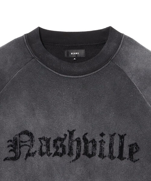 BEAMS（ビームス）の「【リラックスフィット】プリント フェード スウェット（スウェット・メンズ・ブラック/レッド・S/M/L/XL）」の4枚目の写真