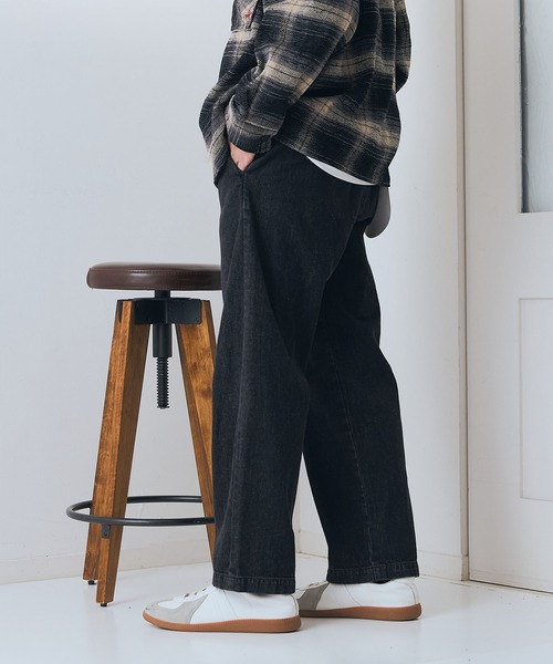 Dickies(ディッキーズ)の「【DICKIES/ディッキーズ】TCツイル デニム ワイドイージーパンツ(その他パンツ・メンズ・ブラック/スミクロ/インディゴブルー・X-LARGE/LARGE/MEDIUM)」の7枚目の写真