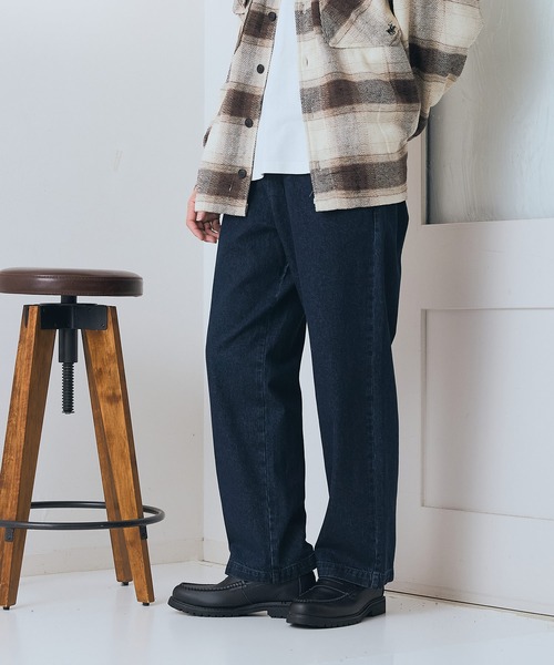 Dickies(ディッキーズ)の「【DICKIES/ディッキーズ】TCツイル デニム ワイドイージーパンツ(その他パンツ・メンズ・ブラック/スミクロ/インディゴブルー・X-LARGE/LARGE/MEDIUM)」の5枚目の写真