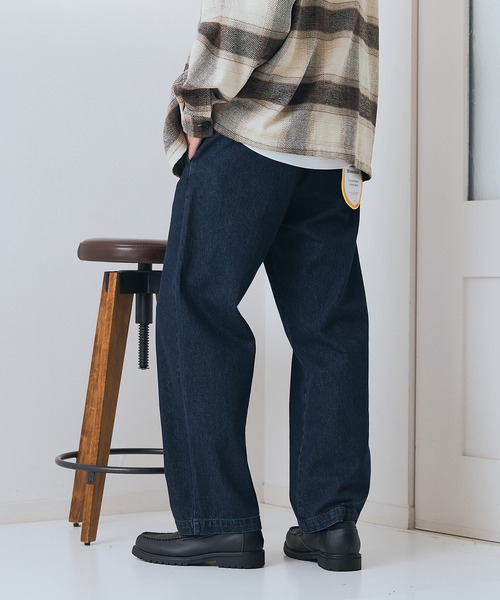 Dickies(ディッキーズ)の「【DICKIES/ディッキーズ】TCツイル デニム ワイドイージーパンツ(その他パンツ・メンズ・ブラック/スミクロ/インディゴブルー・X-LARGE/LARGE/MEDIUM)」の6枚目の写真