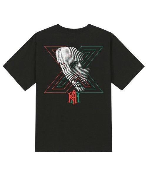 KAN6312(カン6312)の「KTB0150 アバンギャルド 半袖Tシャツ - ブラック(Tシャツ/カットソー・メンズ・その他・SMALL/MEDIUM/LARGE/X-LARGE)」の1枚目の写真