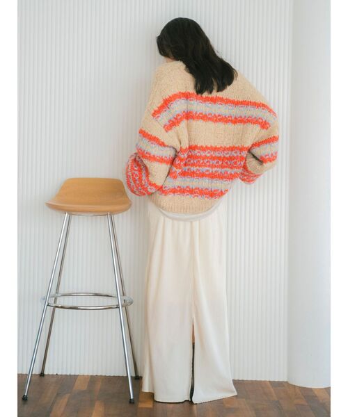 Ungrid（アングリッド）の「ローゲージラメニットカーディガン（カーディガン/ボレロ・レディース・ブルー/オレンジ/ブラウン・FREE）」の13枚目の写真