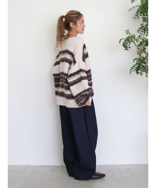 Ungrid（アングリッド）の「ローゲージラメニットカーディガン（カーディガン/ボレロ・レディース・ブルー/オレンジ/ブラウン・FREE）」の22枚目の写真