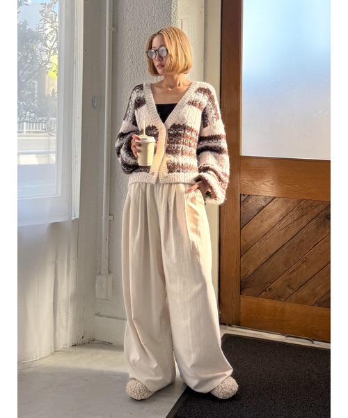 セール】ローゲージラメニットカーディガン（カーディガン/ボレロ