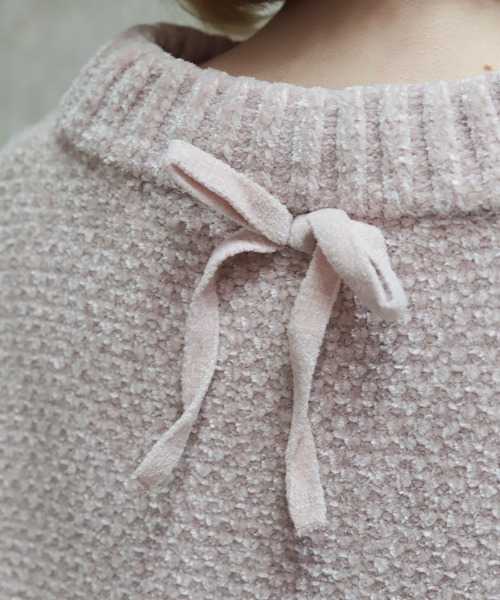 axes femme（アクシーズファム）の「モールヤーンニット（ニット/セーター・レディース・サックスブルー/ミント/パープル/ホワイト/ピンク・FREE）」の11枚目の写真