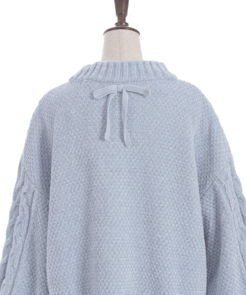 axes femme（アクシーズファム）の「モールヤーンニット（ニット/セーター・レディース・サックスブルー/ミント/パープル/ホワイト/ピンク・FREE）」の18枚目の写真