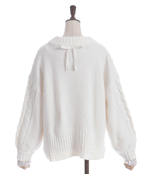 axes femme（アクシーズファム）の「モールヤーンニット（ニット/セーター・レディース・サックスブルー/ミント/パープル/ホワイト/ピンク・FREE）」の22枚目の写真