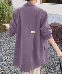 チェスターコート（パープル/紫色系・フードなし）ファッション通販