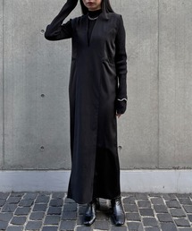【&ｇ'aime 】レースカットIラインワンピース　Lace Cut I-Line Dress