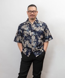 ぎゃるそんうぇいぶ 日本製 和柄 開襟 半袖 シャツ(GW)