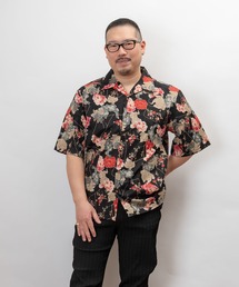 ぎゃるそんうぇいぶ 日本製 和柄 開襟 半袖 シャツ(GW)