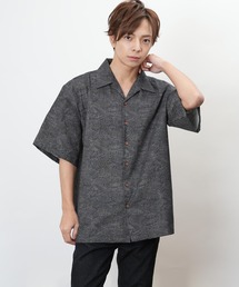 ぎゃるそんうぇいぶ 日本製 和柄 開襟 半袖 シャツ(GW)