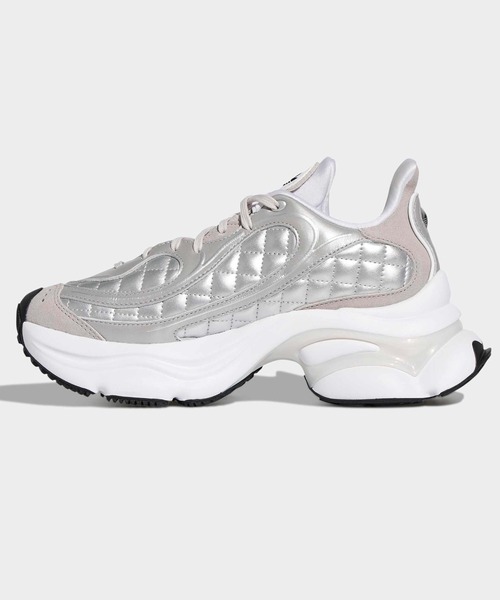 adidas（アディダス）の「オズヴィーナス / OZVENUZ W / アディダスオリジナルス adidas Originals / 厚底スニーカー（スニーカー・レディース・オフホワイト/ブラック/ホワイト×シルバー・28.0cm/27.5cm/27.0cm/25.5cm/22.5cm/24.0cm/26.0cm/26.5cm/24.5cm/22.0cm/23.5cm/23.0cm/25.0cm）」の12枚目の写真