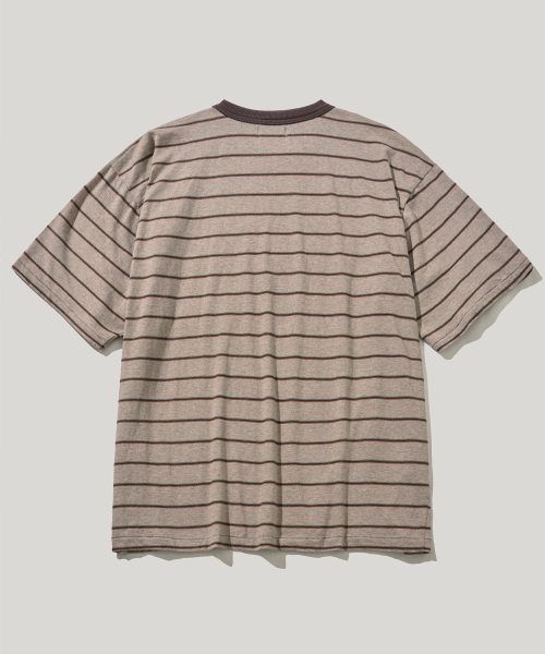 RUSTICCLUB(ラスティッククラブ)の「RC DUSTY STRIPE CROP T-SHIRT_LIGHT BROWN(Tシャツ/カットソー・レディース・その他・SMALL/MEDIUM/LARGE)」の2枚目の写真
