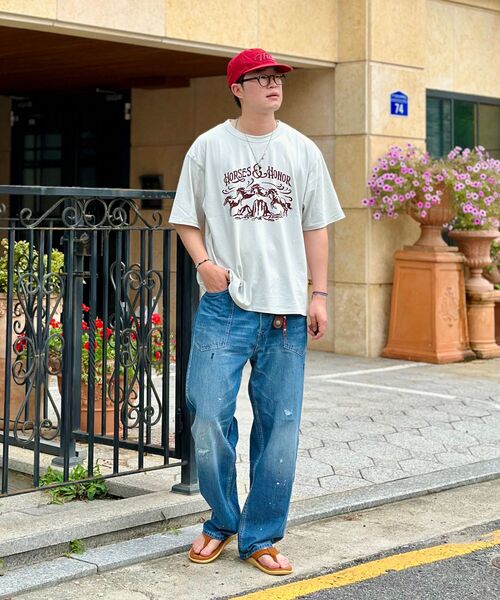 RUSTICCLUB(ラスティッククラブ)の「VINTAGE INSPIRED H&H T-SHIRT_LIGHT GREY(Tシャツ/カットソー・レディース・その他・SMALL/MEDIUM/LARGE)」の4枚目の写真