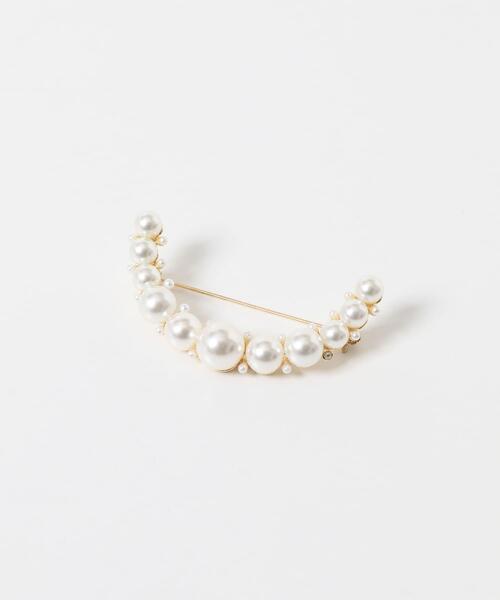 URBAN RESEARCH（アーバンリサーチ）の「decor『デコール』　Broach curve pearl（ブローチ/コサージュ・レディース・ホワイト系その他・-）」の6枚目の写真