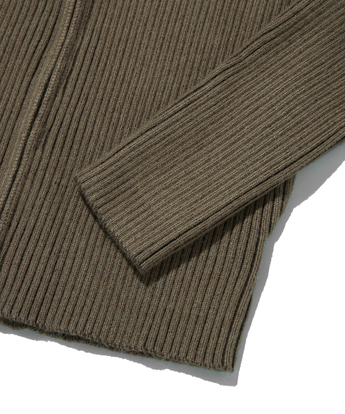 suade（スエード）の「FANCY CROP KNIT ZIP UP [BROWN]（ニット/セーター・レディース・その他・FREE）」の5枚目の写真