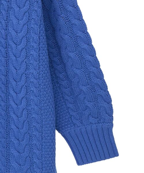 YECCA VECCA（イェッカヴェッカ）の「ケーブルニット（ニット/セーター・レディース・モカ/ネイビー/ブルー・FREE）」の12枚目の写真
