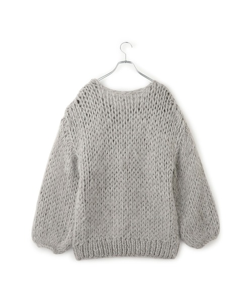 ADAM ET ROPE'（アダムエロペ）の「【EMOELLE】ローゲージニットプルオーバー（ニット/セーター・レディース・オフホワイト/グレー系その他・FREE）」の19枚目の写真