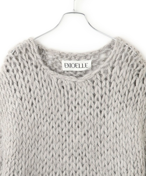 ADAM ET ROPE'（アダムエロペ）の「【EMOELLE】ローゲージニットプルオーバー（ニット/セーター・レディース・オフホワイト/グレー系その他・FREE）」の20枚目の写真