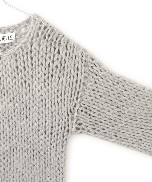 ADAM ET ROPE'（アダムエロペ）の「【EMOELLE】ローゲージニットプルオーバー（ニット/セーター・レディース・オフホワイト/グレー系その他・FREE）」の21枚目の写真