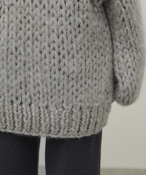 ADAM ET ROPE'（アダムエロペ）の「【EMOELLE】ローゲージニットプルオーバー（ニット/セーター・レディース・オフホワイト/グレー系その他・FREE）」の14枚目の写真