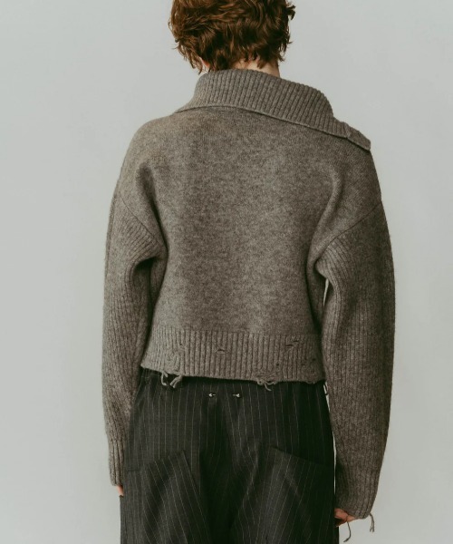 Knuth Marf buttoned high-neck knit