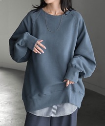 HUG.U（ハグユー）の「綿100% 裏起毛ラグランスウェット（スウェット）」