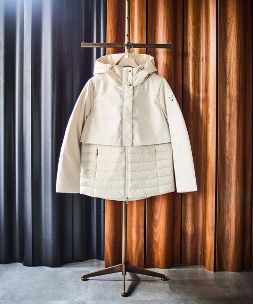 CAPEHORN（ケープホーン）の「(CAPE HORN)CASABLANCA（ダウンジャケット/コート・レディース・ホワイト/ブラック・M/S）」の4枚目の写真