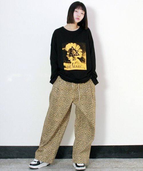 DEMARC(ドゥマーク)の「サイドワンタックレオパードリアルワイドパンツキャメル(その他パンツ・レディース・その他・MEDIUM/LARGE)」の3枚目の写真