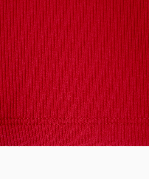 MENASOO(ミナス)の「MNS Span Crop T Shirt_Red(Tシャツ/カットソー・レディース・レッド・1/2)」の16枚目の写真