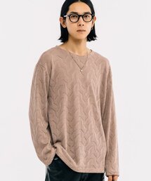 VASTIC（バスティック）の「コムブパターンニット_ベージュ（ニット/セーター）」