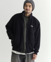 CAMP7（キャンプセブン）の「【CAMP7】フリース フルジップ ロゴブルゾン (リラックスシルエット / 都会的デザイン / 防寒性)（その他トップス）」