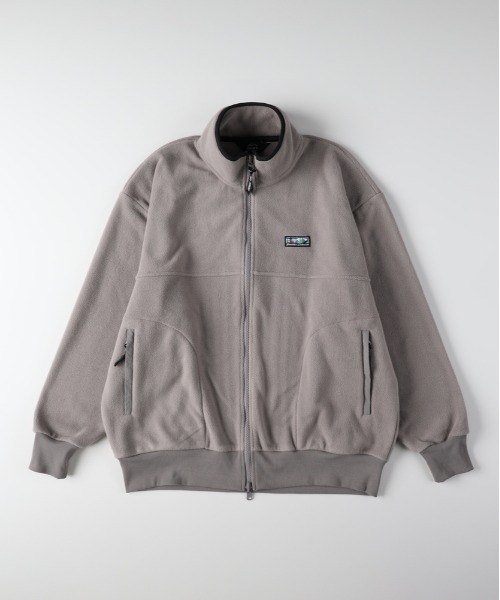 セール】【CAMP7】フリース フルジップ ロゴブルゾン (リラックス