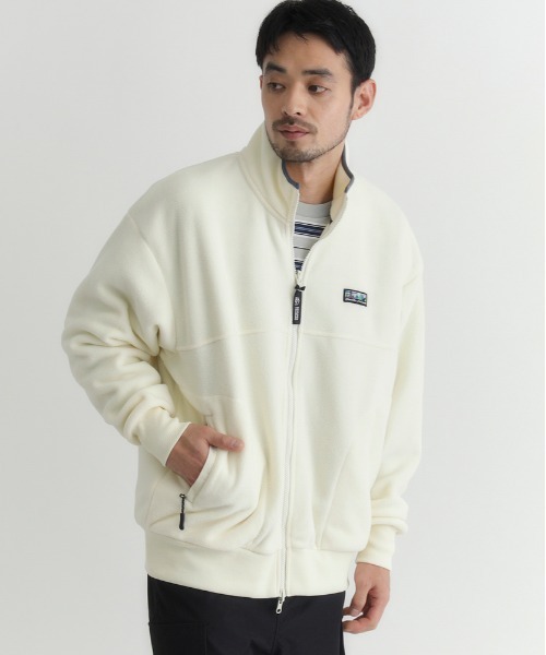 CAMP7】フリース フルジップ ロゴブルゾン (リラックスシルエット