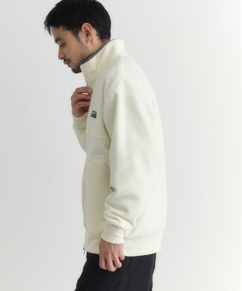 CAMP7(キャンプセブン)の「CAMP7(キャンプ7)【メンズ】フリースフルジップロゴブルゾン(ブルゾン・メンズ・オフホワイト/グレー/ブラック・S/M/L/XL)」の16枚目の写真