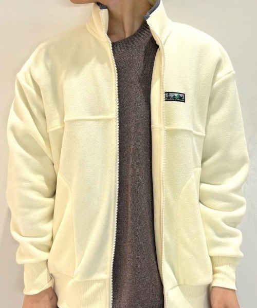 セール】【CAMP7】フリース フルジップ ロゴブルゾン (リラックス