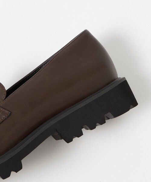 BEAUTY&YOUTH UNITED ARROWS（ビューティーアンドユースユナイテッドアローズ）の「レザーライク コインローファー（ローファー・レディース・ブラック/モカ・25cm/24.5cm/24cm/23.5cm/23cm）」の6枚目の写真