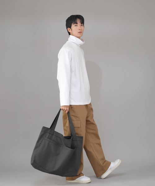 SAINTCREW(セントクルー)の「メガビッグサイズペンタゴンエコバッグ MBE-141 ダークグレー BKS(エコバッグ/サブバッグ・メンズ・その他・フリー)」の4枚目の写真