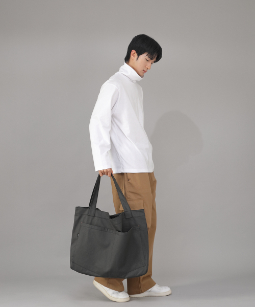 SAINTCREW(セントクルー)の「メガビッグサイズペンタゴンエコバッグ MBE-141 ダークグレー BKS(エコバッグ/サブバッグ・メンズ・その他・フリー)」の5枚目の写真