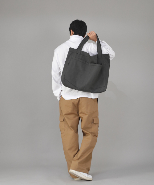 SAINTCREW(セントクルー)の「メガビッグサイズペンタゴンエコバッグ MBE-141 ダークグレー BKS(エコバッグ/サブバッグ・メンズ・その他・フリー)」の6枚目の写真