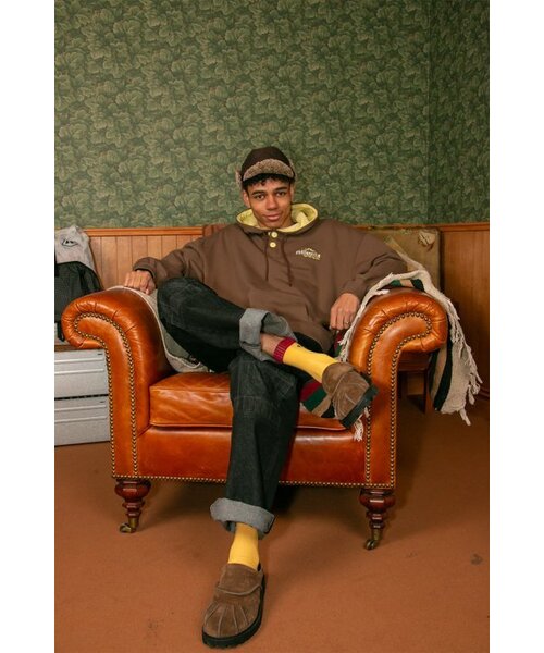 PITHSPORTS（ピース スポーツ）の「E.H.E.S Button Hoodie (Brown)（パーカー・レディース・その他・LARGE）」の2枚目の写真