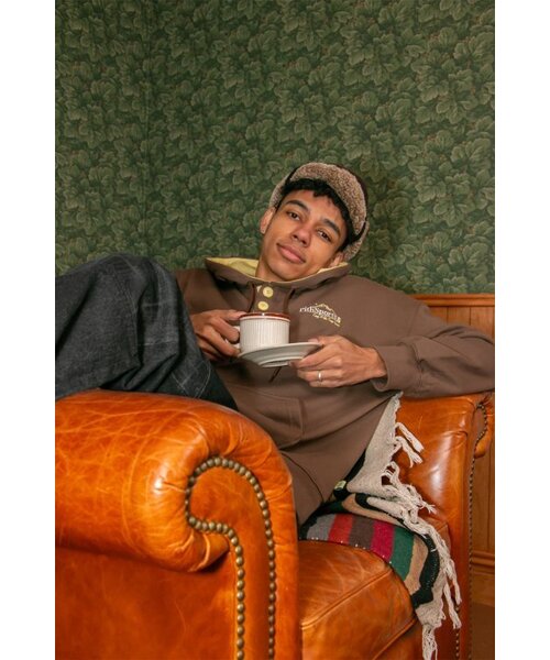 PITHSPORTS（ピース スポーツ）の「E.H.E.S Button Hoodie (Brown)（パーカー・レディース・その他・LARGE）」の3枚目の写真