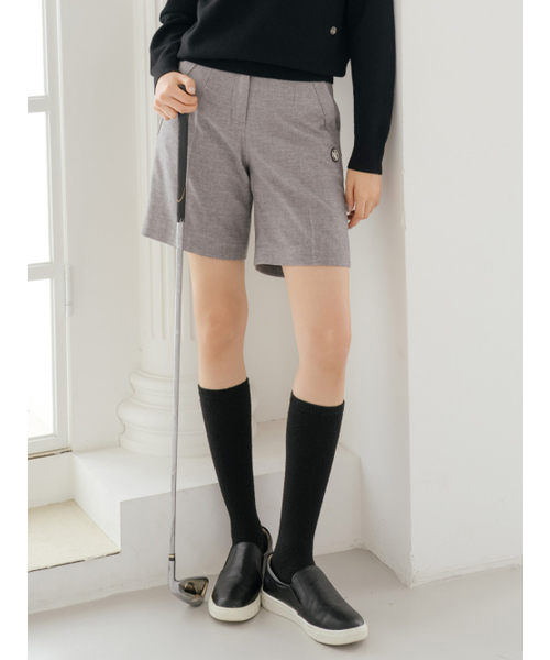 NITINA(ニティナ)の「ウールブレンドクラシックハーフパンツ L/GR(スラックス・レディース・ライトグレー・SMALL/MEDIUM/LARGE)」の3枚目の写真