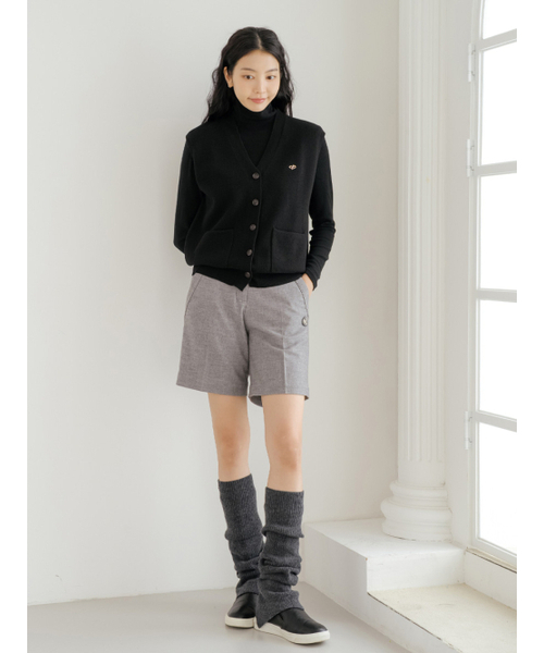 NITINA(ニティナ)の「ウールブレンドクラシックハーフパンツ L/GR(スラックス・レディース・ライトグレー・SMALL/MEDIUM/LARGE)」の6枚目の写真
